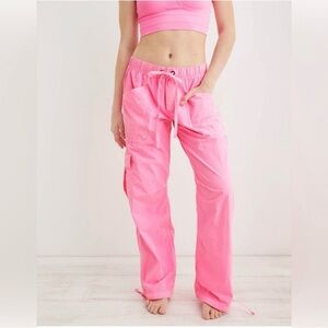 Aerie Avenue Baggy Cargo Pants XS Hot Pink